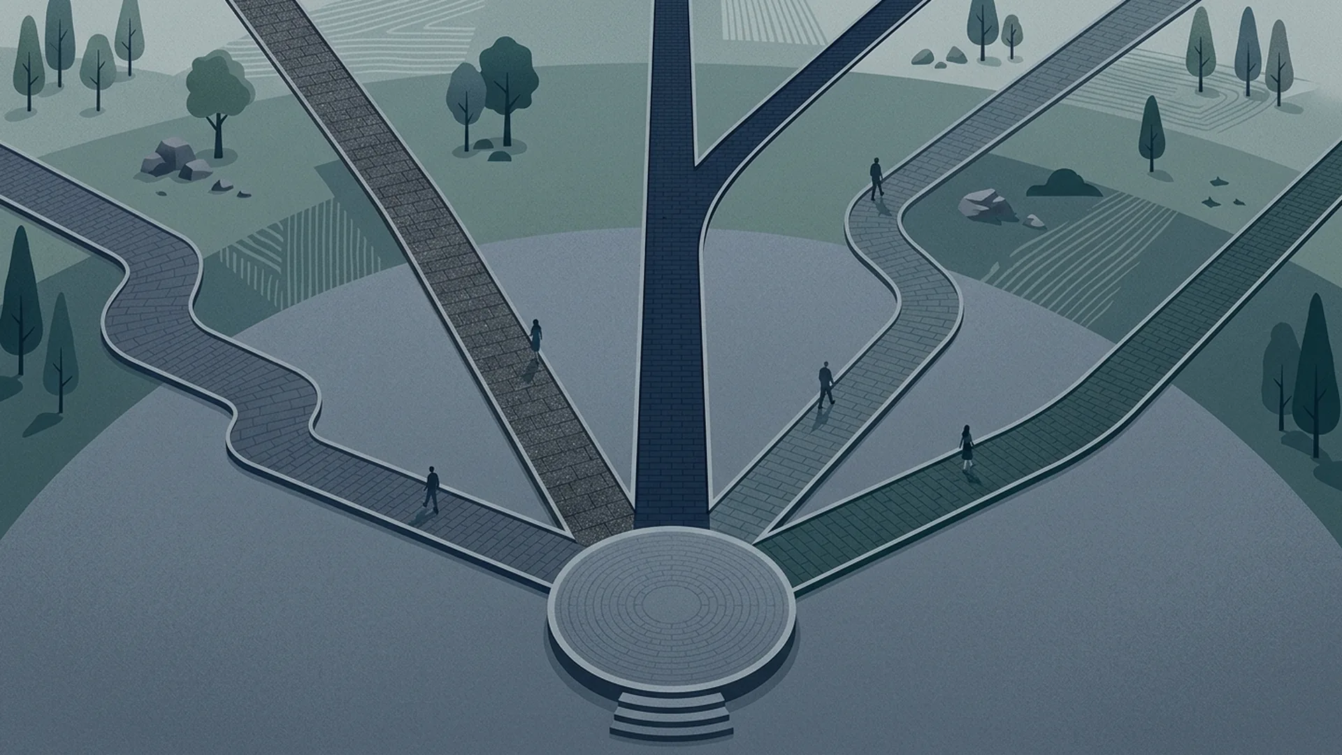 Five diverging paths symbolizing the federal sentence reduction statutory vehicles